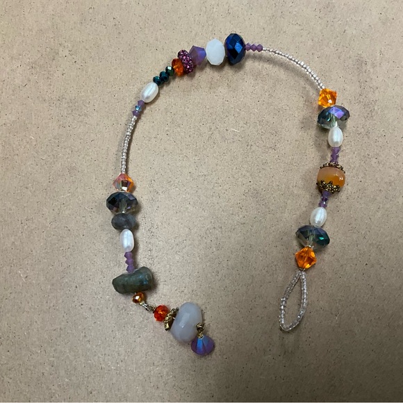 Amy Leiner Ankle Bracelet with Swarovski Crystals & Fresh Pearls Anklet - Picture 4 of 6